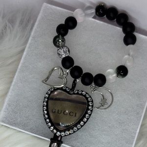 Kids beaded key bracelet